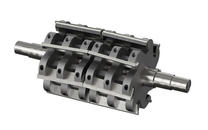 Grinder Plastic Waste Crusher WHC1200/600 With Screw Conveyor details