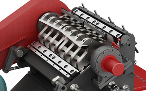 Grinder Plastic Waste Crusher WHC1200/600 With Screw Conveyor details