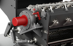 Grinder Plastic Waste Crusher WHC1200/600 With Screw Conveyor details