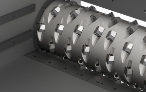 Customized Color Single Shaft Shredder Factory WPS1500 details